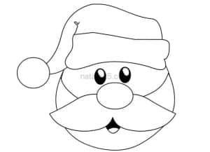 molde de papai noel para eva