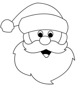molde de papai noel para imprimir grande