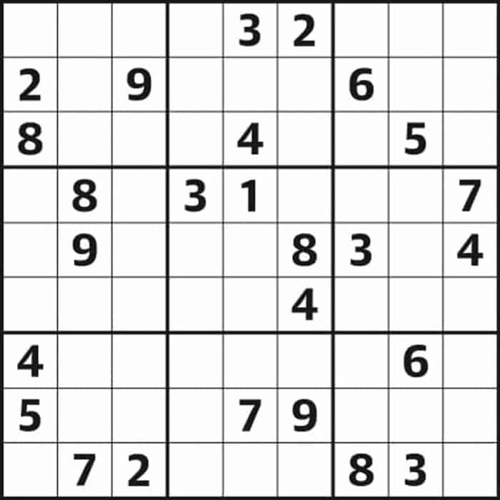 sudoku medio para imprimir