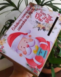 caixinha de natal para funcionários para imprimir