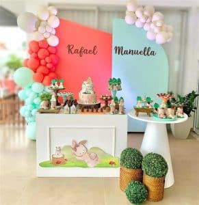 Festa infantil com dois temas juntos simples
