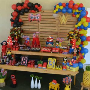 festa de aniversário com dois temas