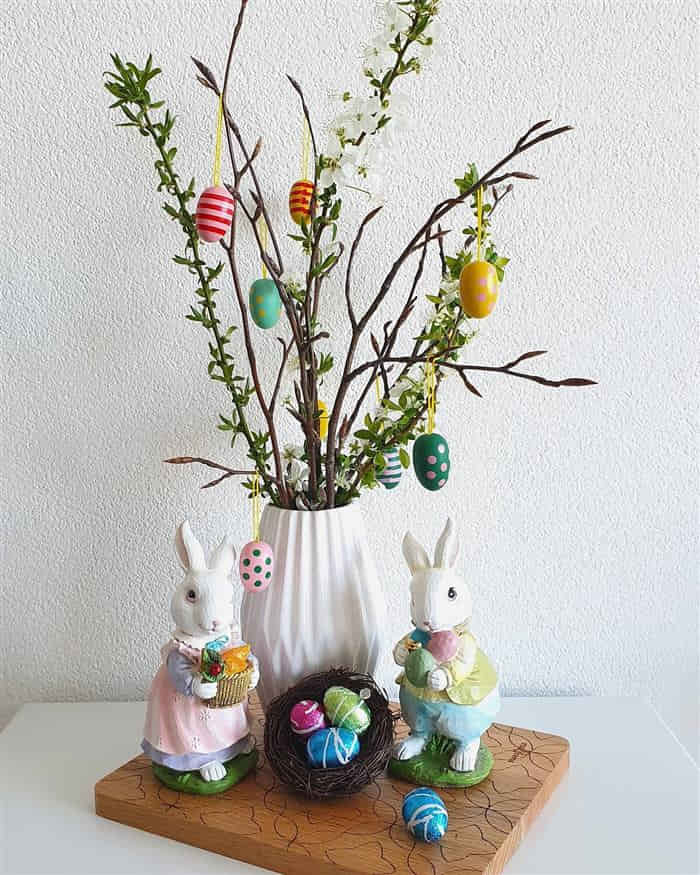 árvore de páscoa decorada - Como Fazer Artesanatos