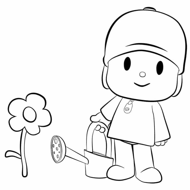 figuras do pocoyo para colorir