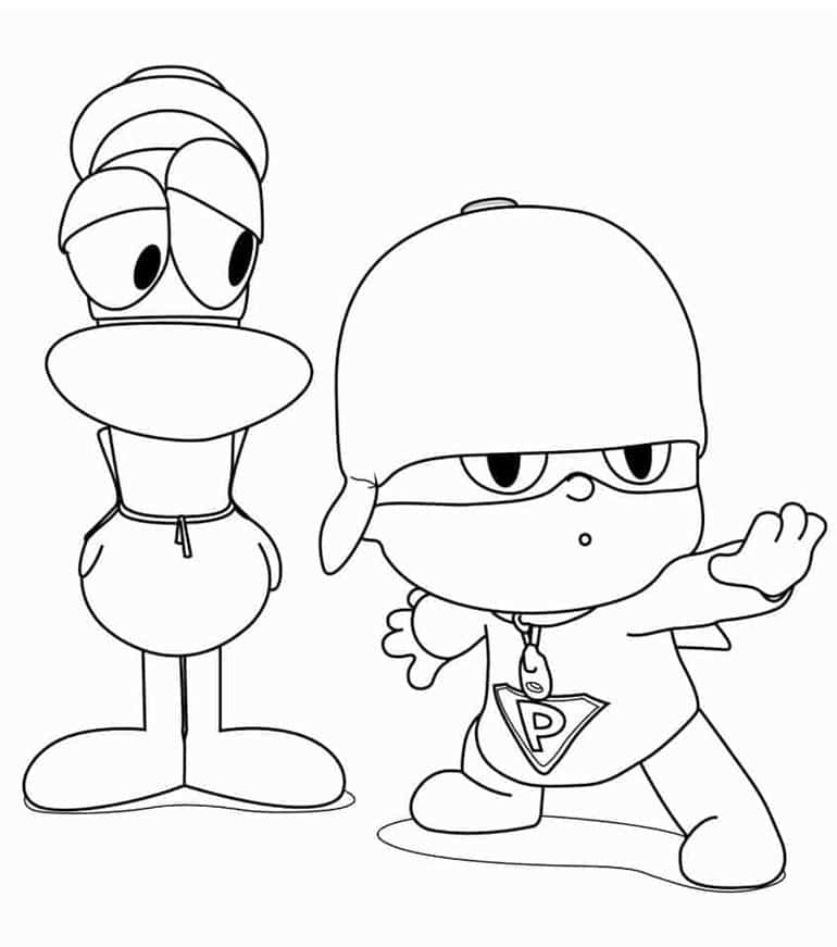 Pocoyo para colorir - Blog Ana Giovanna