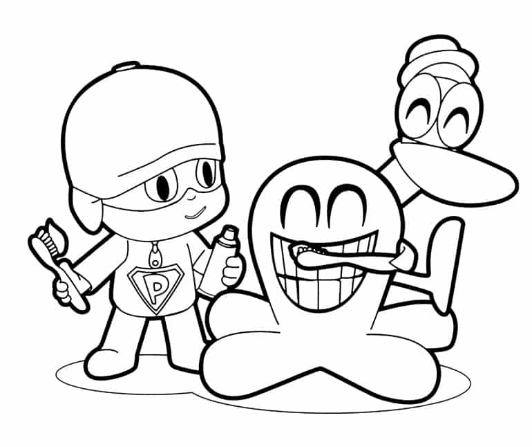 Pocoyo para colorir: 42 desenhos superdivertidos para pintar