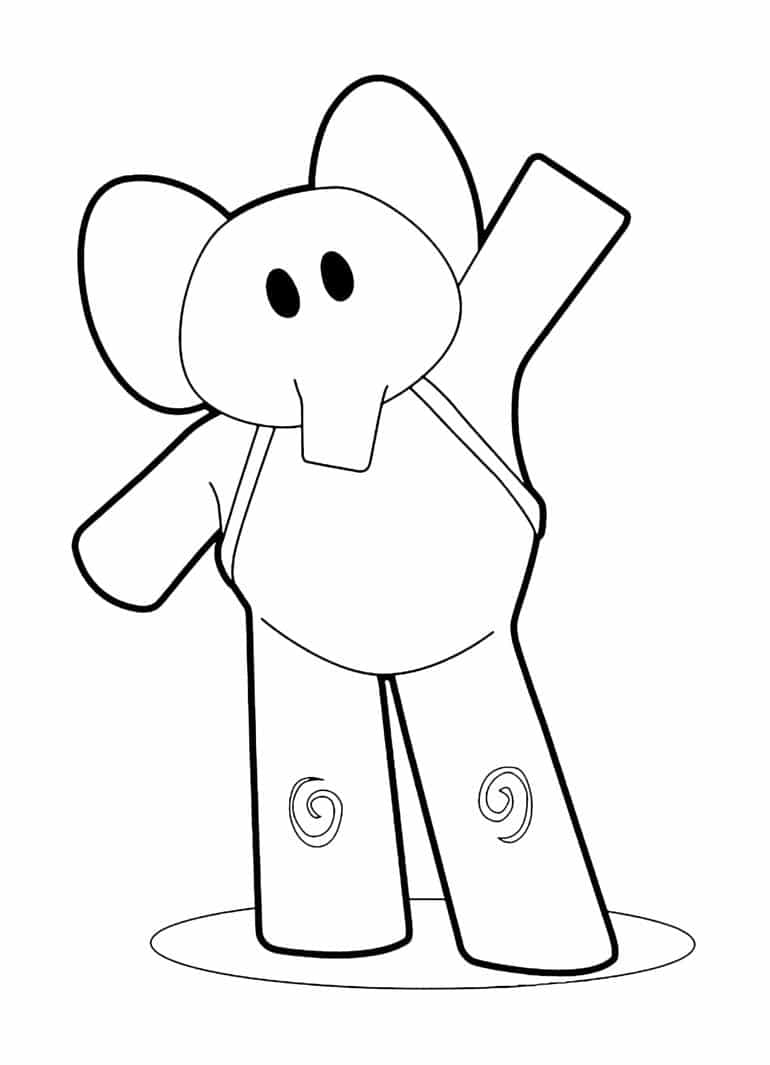 50 Desenhos Pocoyo para colorir - OrigamiAmi - Arte para toda a festa