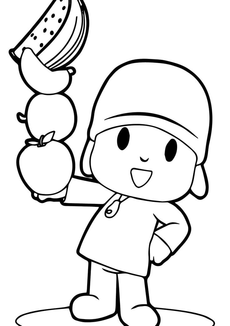 imagem do pocoyo para colorir