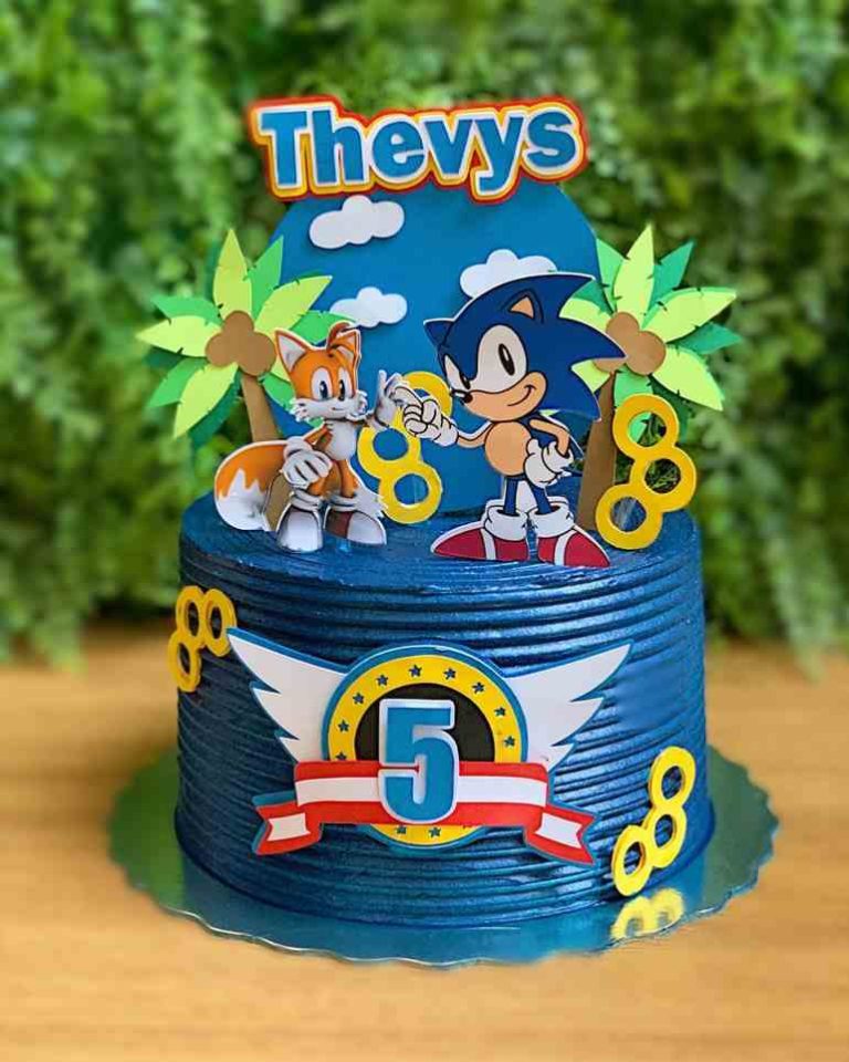 Bolo Sonic: decoração, topo de bolo e modelos simples para se inspirar