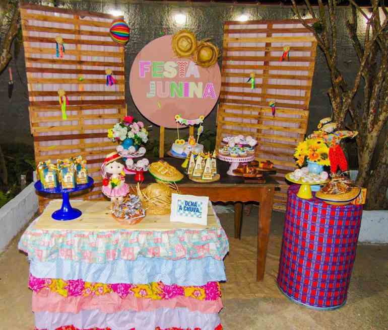 Festa junina decoração criativa com pallet