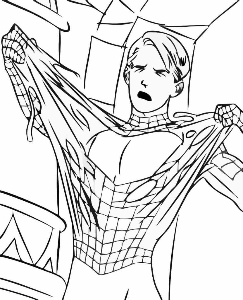 homem aranha 3 para colorir