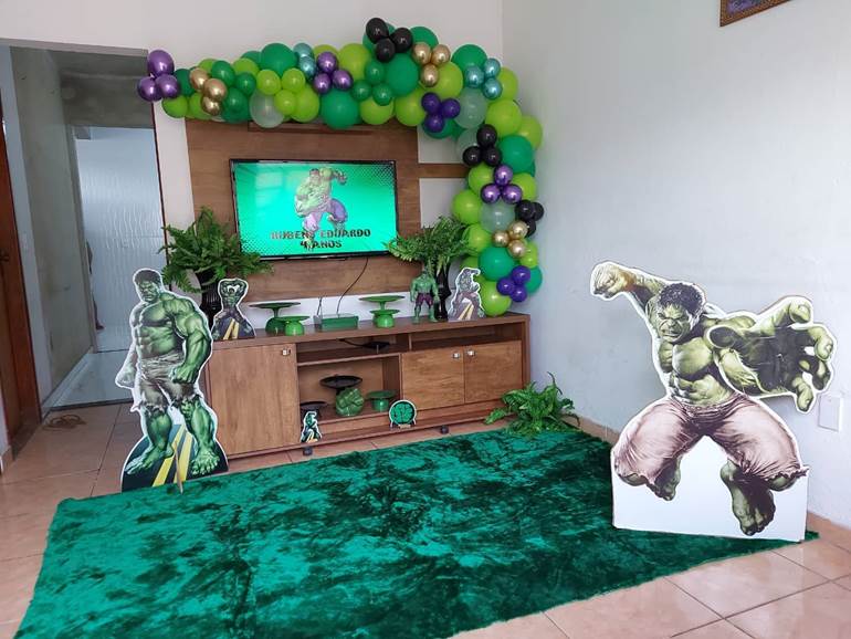 decoração do Hulk