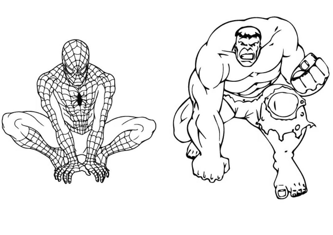 Homem aranha e Hulk A4