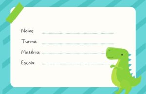 etiqueta para escola
