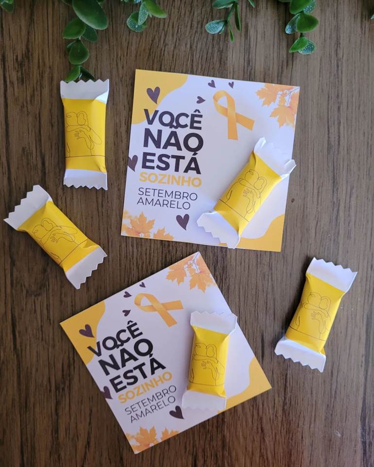 Lembrancinha setembro amarelo