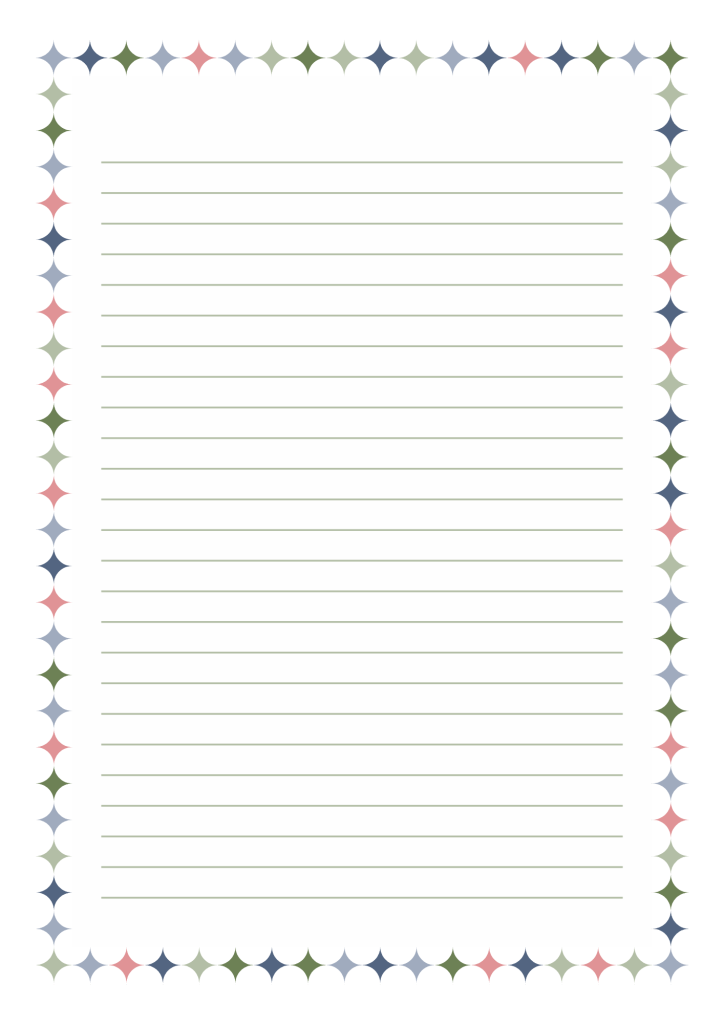 Folha De Caderno Com Linhas Para Imprimir - Image to u