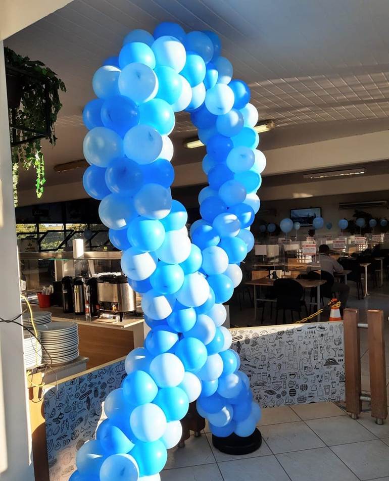 Novembro Azul balões