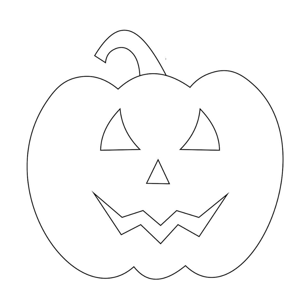 Desenho de Halloween para colorir – Imagem e Molde e para imprimir