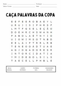 atividade caca palavras da copa