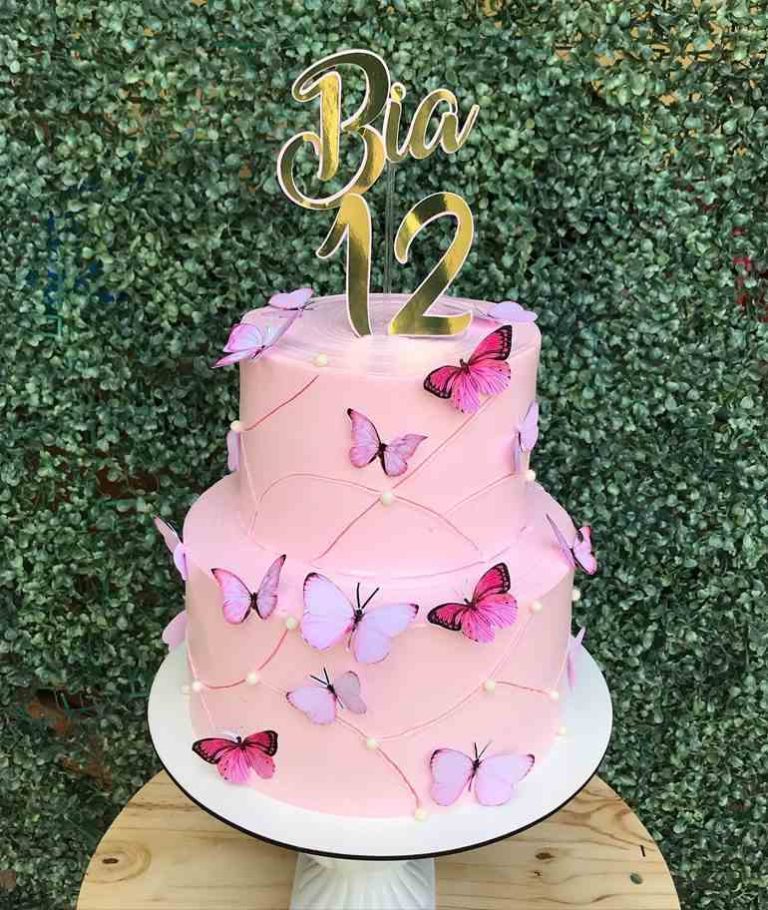 Bolo de borboleta: como fazer os modelos azul, rosa e lilás