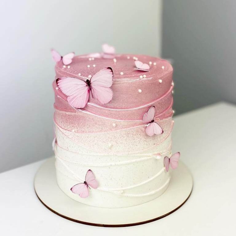 Bolo de borboleta: como fazer os modelos azul, rosa e lilás
