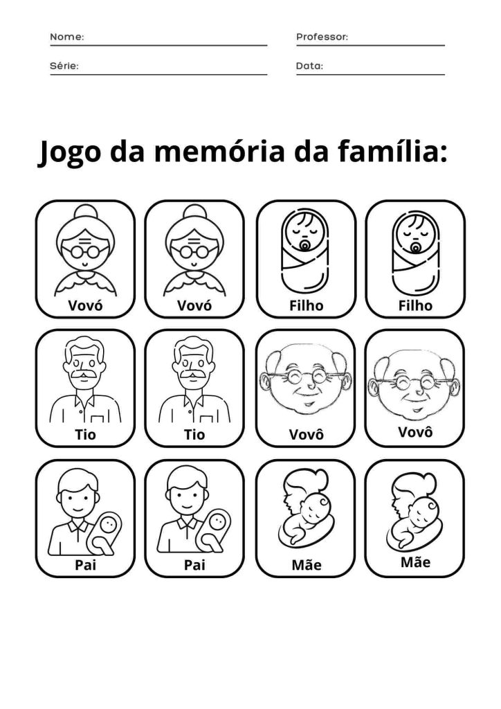 A Arte de Educar: ATIVIDADE MINHA FAMILIA
