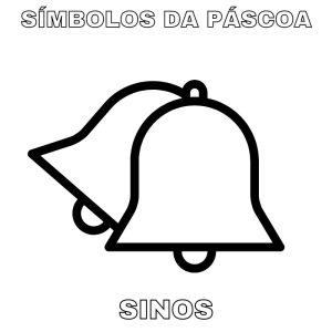 8 Símbolos da Páscoa para colorir e imprimir