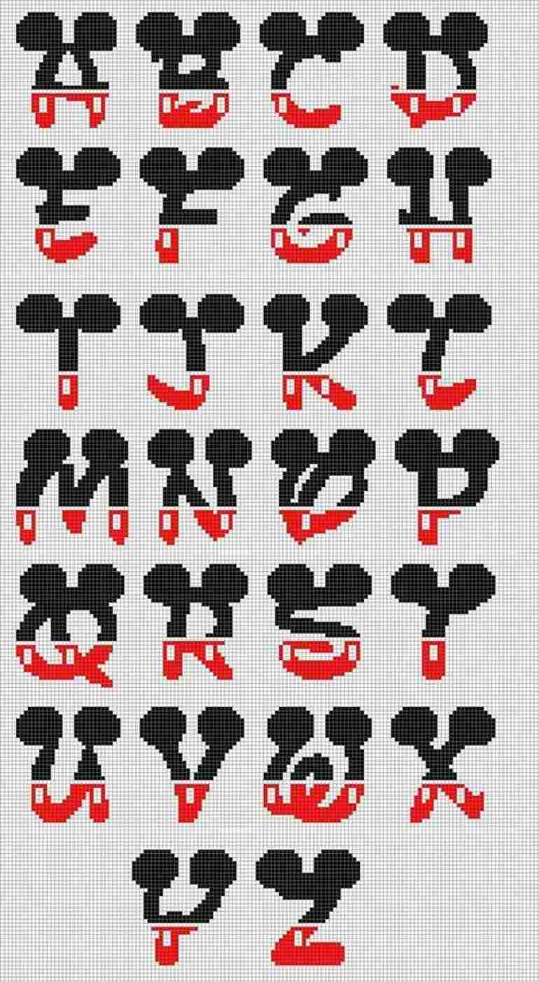 alfabeto em ponto cruz para toalha de boca bebê
