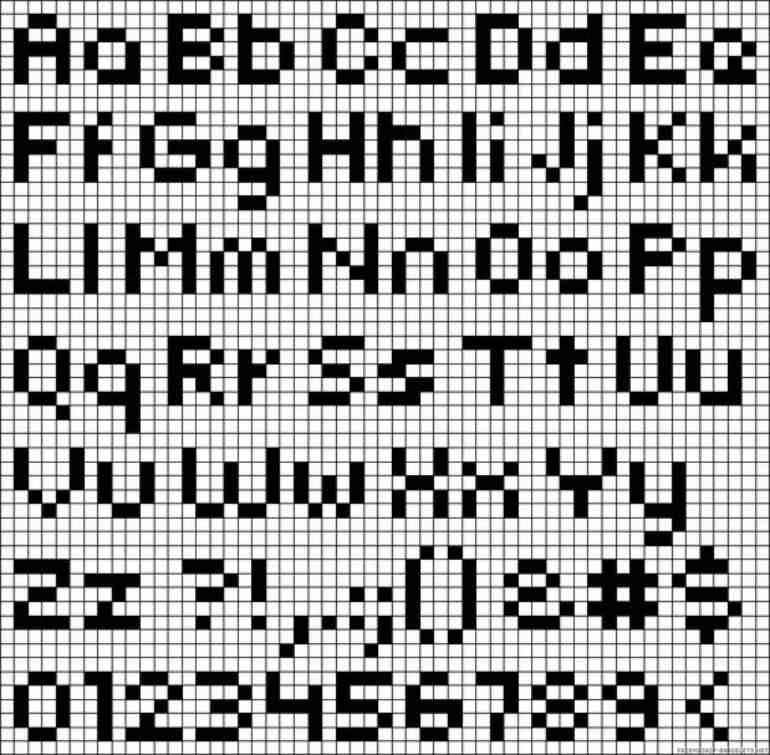 alfabeto ponto cruz letra maiuscula e minuscula