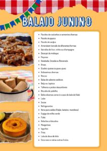 balaio junino lista