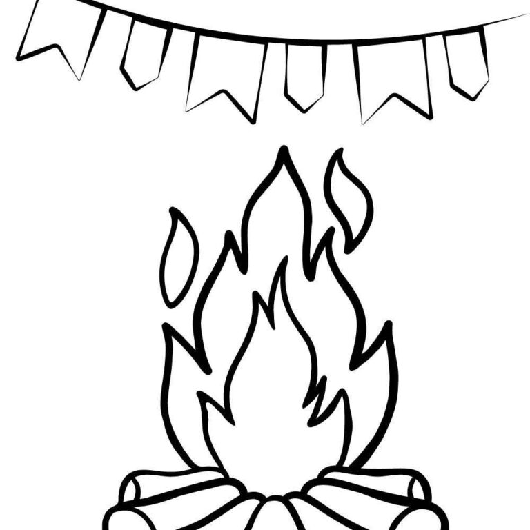 Desenhos de festa junina para colorir e imprimir