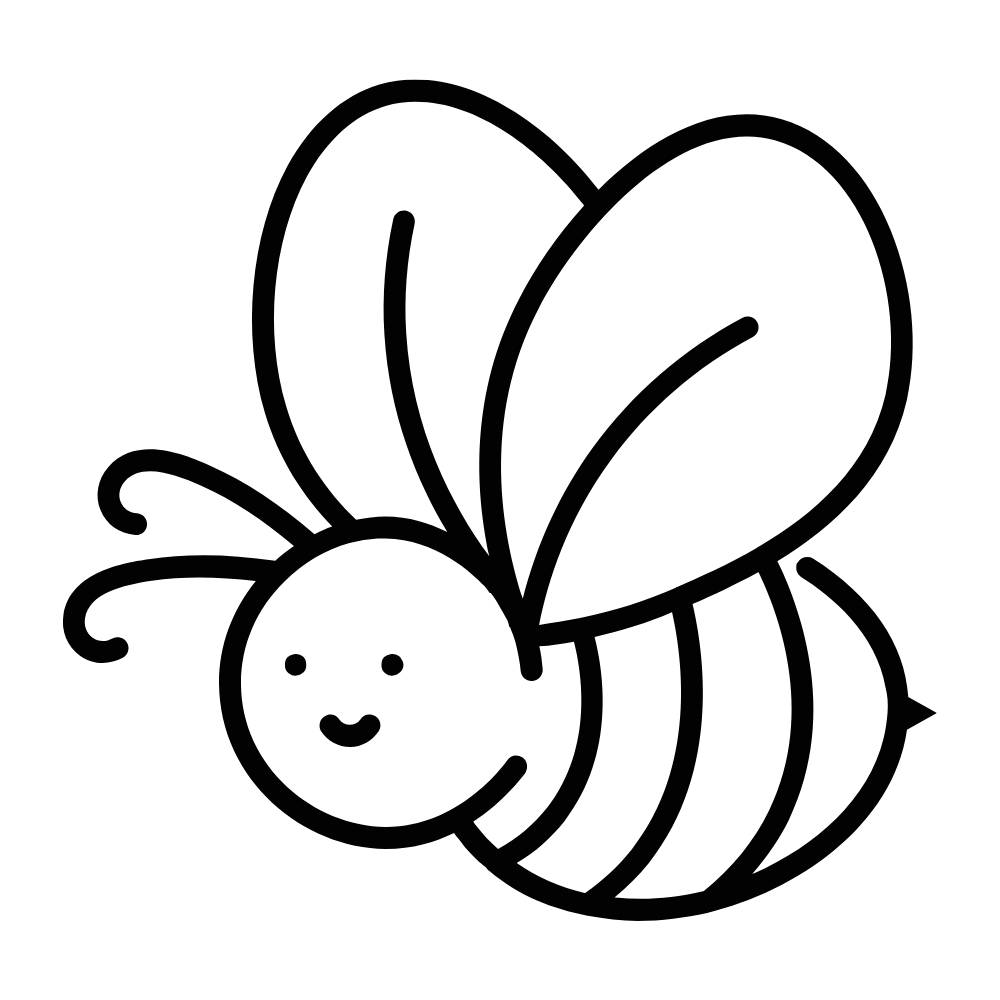 Molde de abelha simples