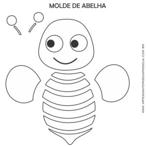 molde de abelha em eva - Como Fazer Artesanatos