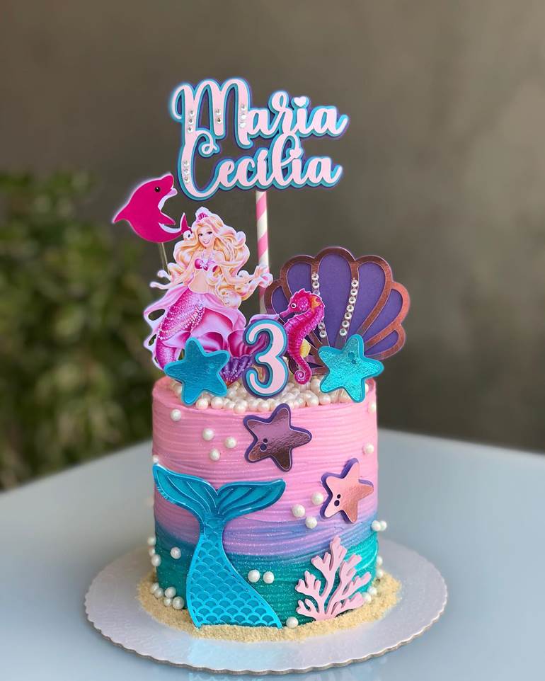 Blog da Rosita: BOLO BARBIE SEREIA