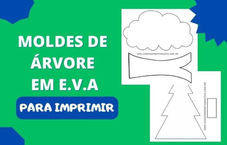 Árvore de EVA: molde para imprimir em tamanho grande