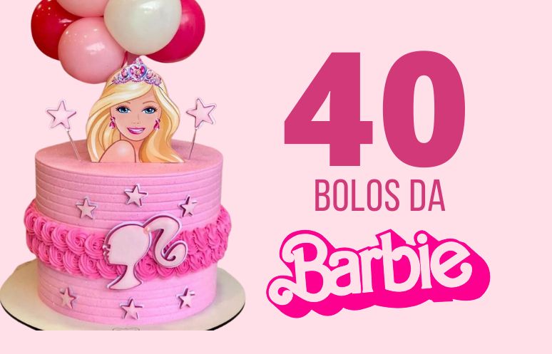 Bolo da Barbie redondo - Como Fazer Artesanatos