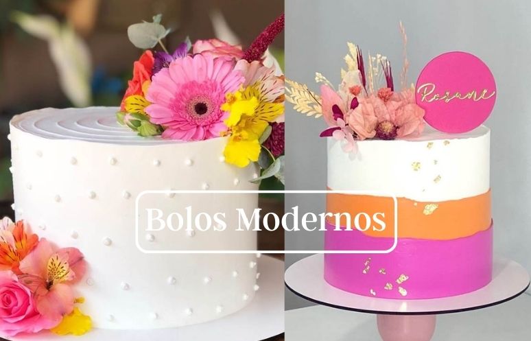 bolo lindo moderno feminino