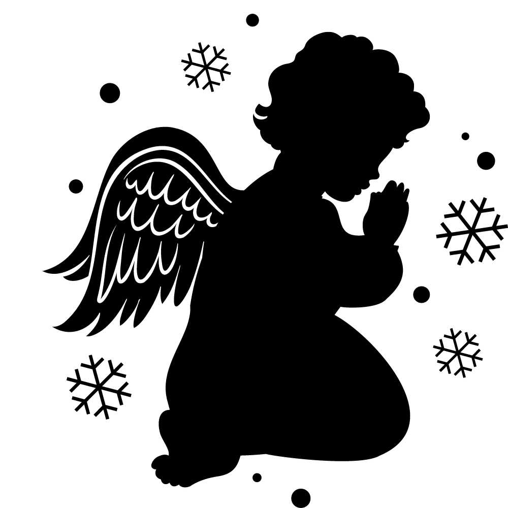 desenho de anjo de natal