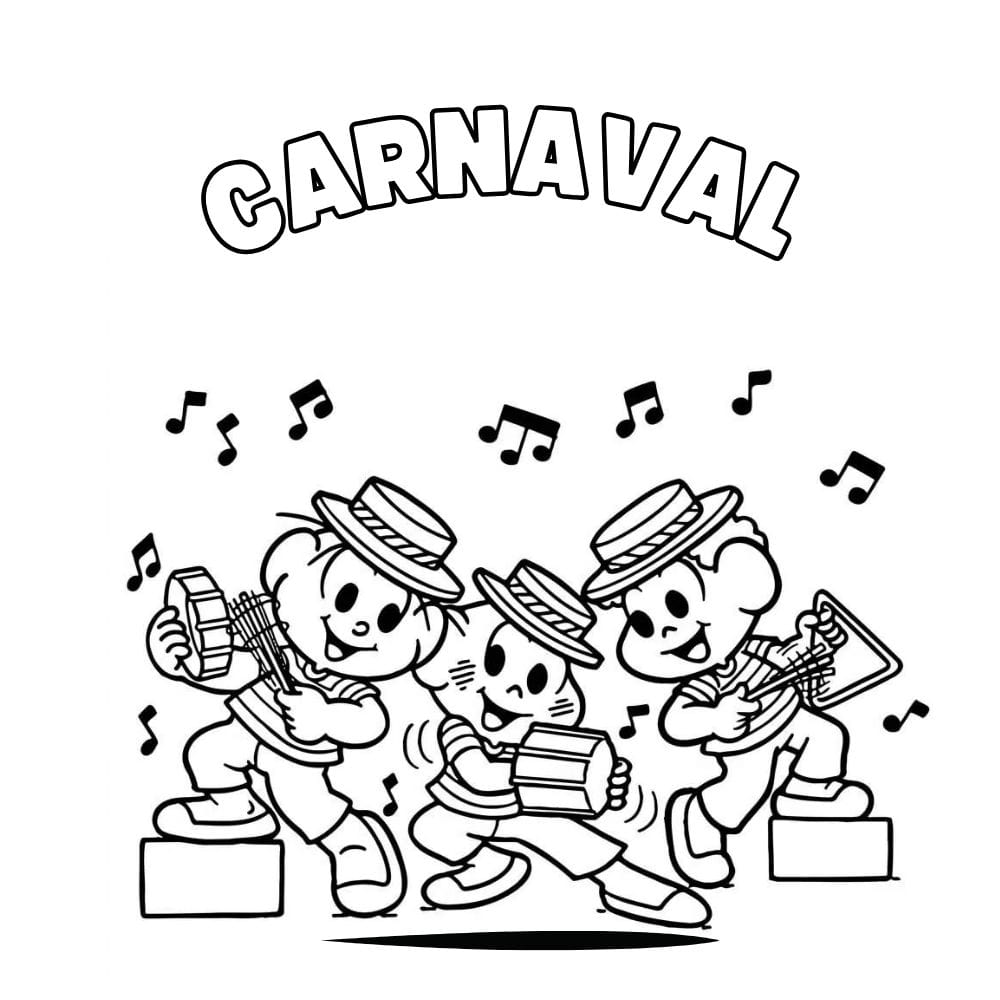 desenhos de carnaval para colorir educação infantil