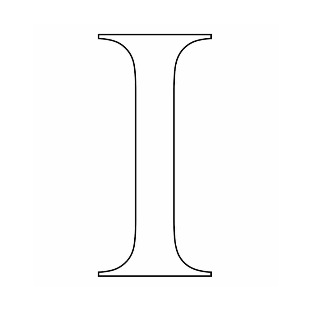 molde da letra do alfabeto