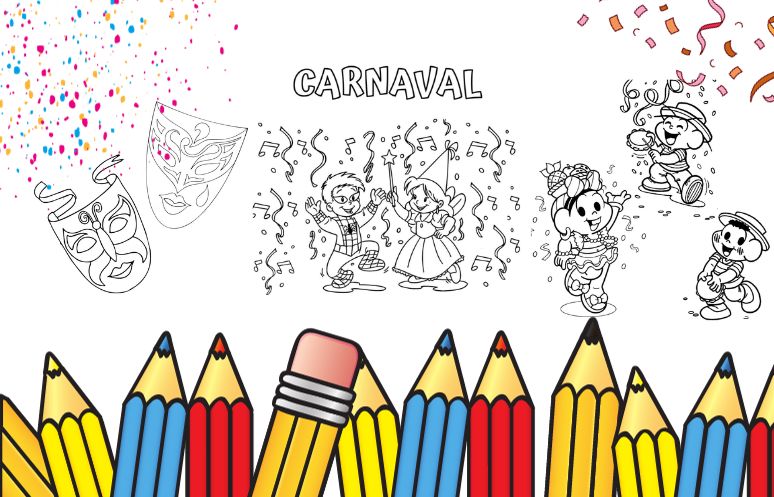 desenhos de carnaval para pintar e imprimir
