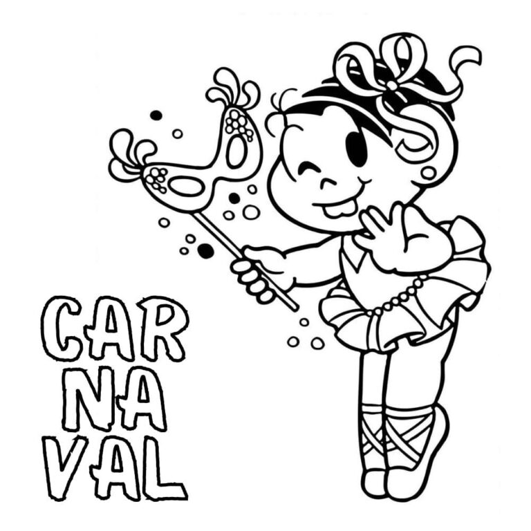 Desenho de Carnaval: 20 imagens para colorir e se divertir