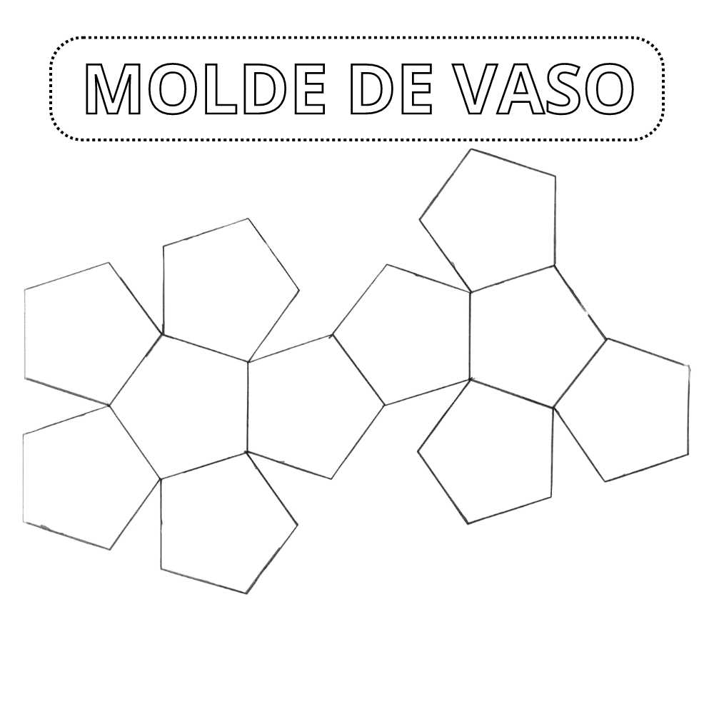 molde de vaso decorativo